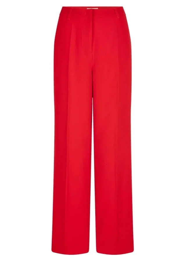 ALAIN STRAIGHT LEG PANTS | BRIGHT RED