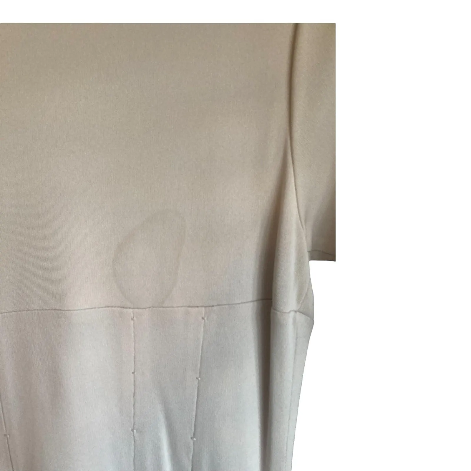 Amanda Wakeley Silk Cream 3/4 Sleeve Dress UK Size 12