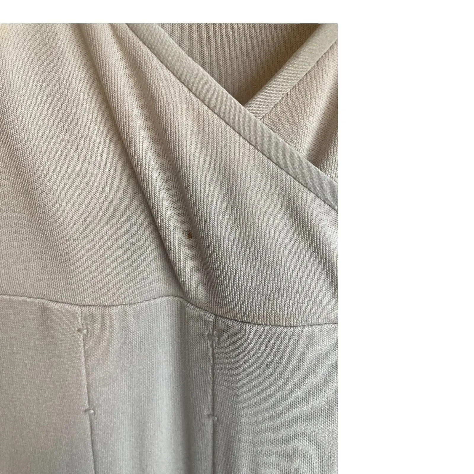 Amanda Wakeley Silk Cream 3/4 Sleeve Dress UK Size 12