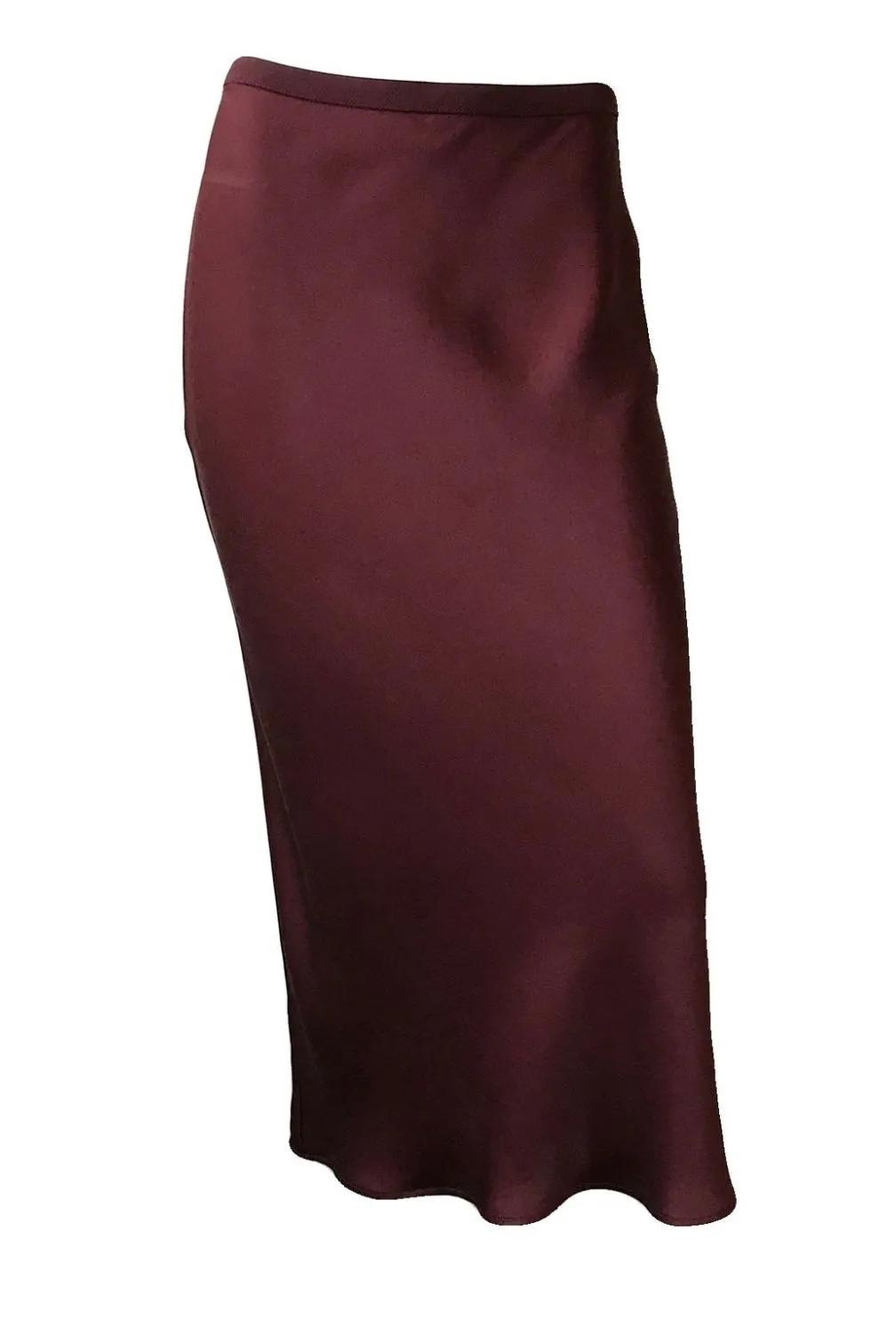 Anine Bing - Bar Silk Skirt (bordeaux burgundy)