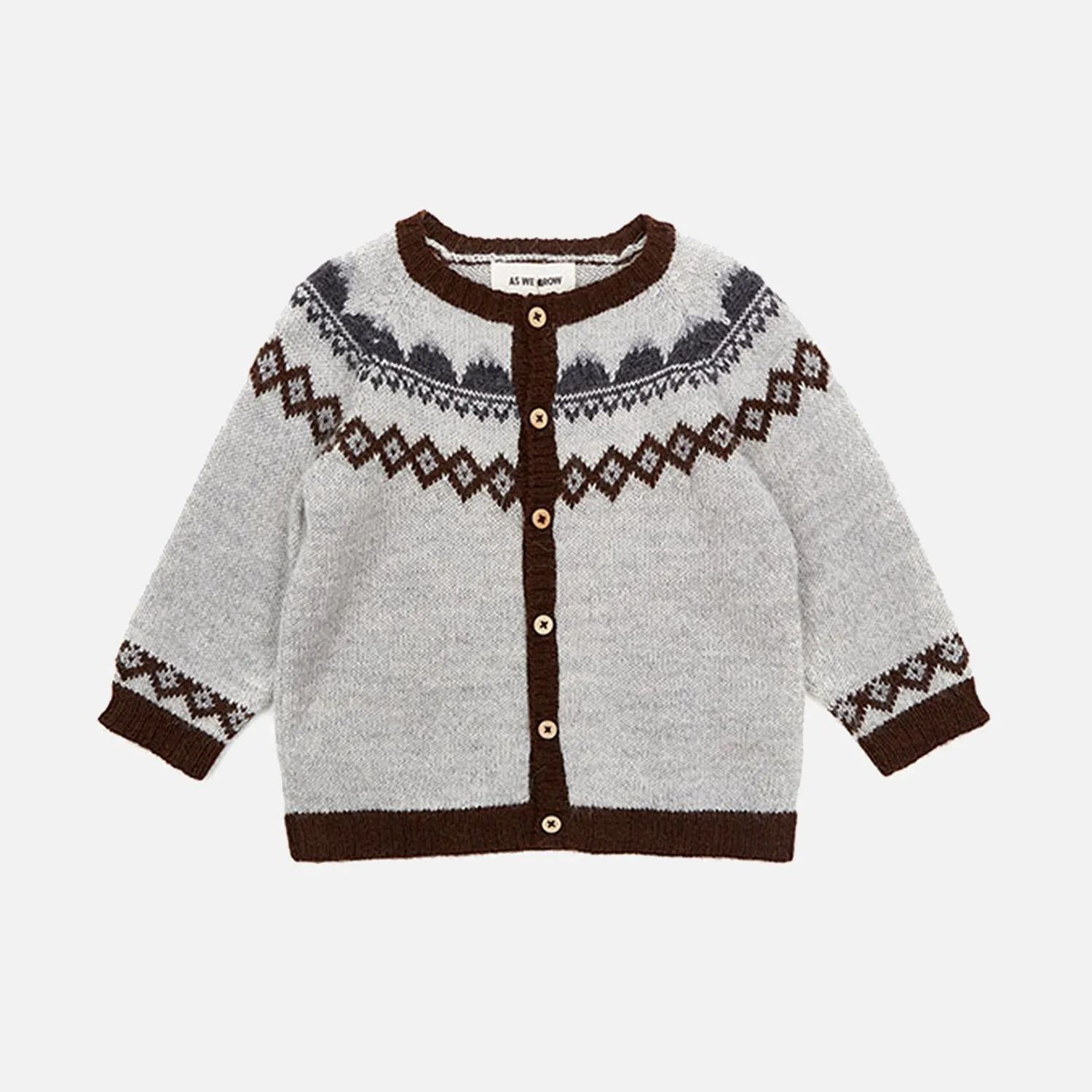 Baby & Kids Alpaca Mountain Cardigan - Grey