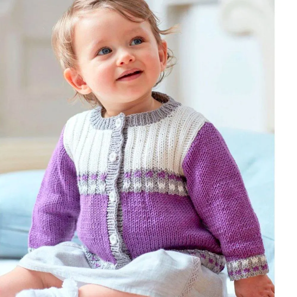 Baby Girls Striped Cardigan (6761)