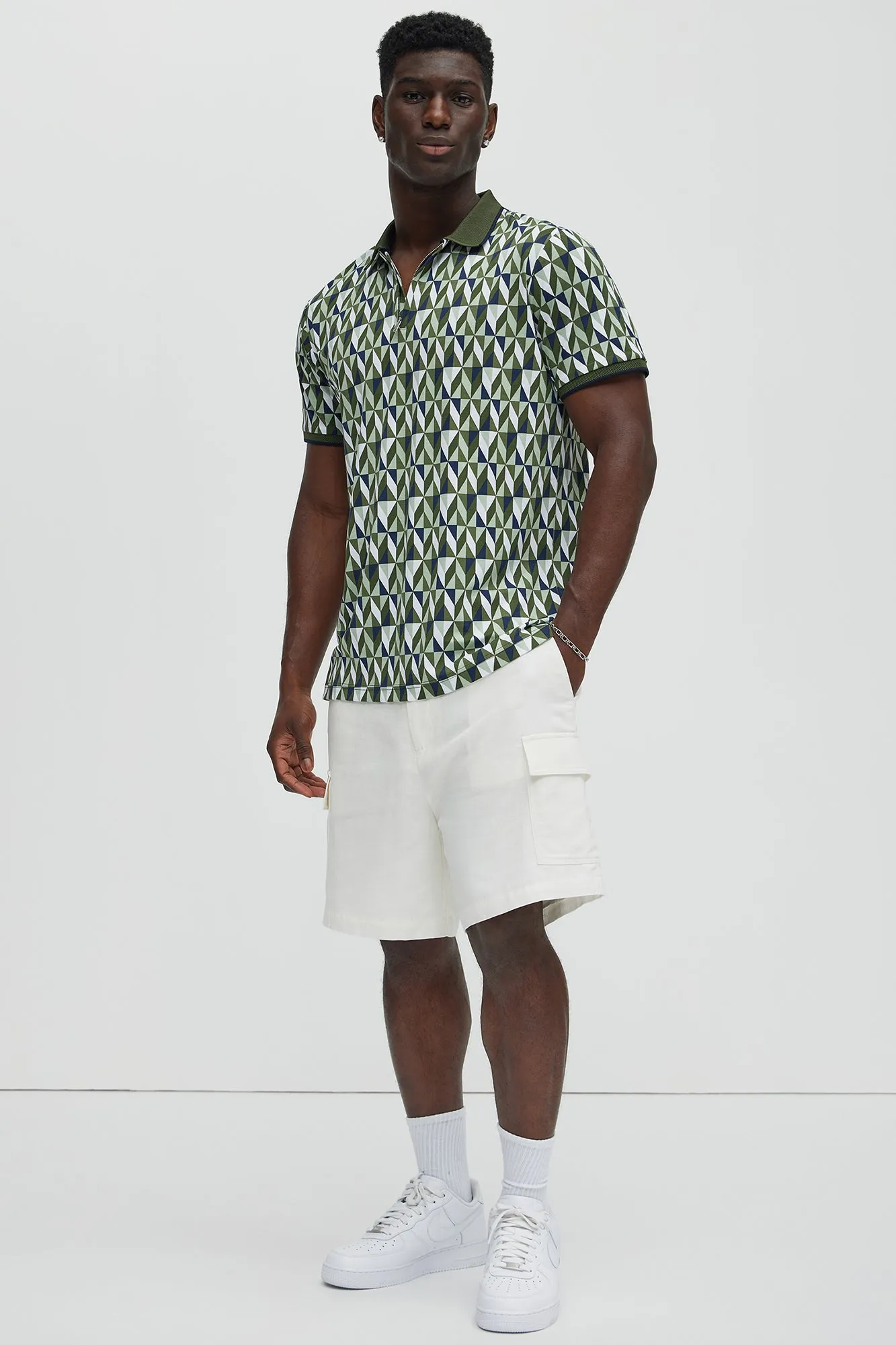 Bahamas Linen Cargo Shorts - White