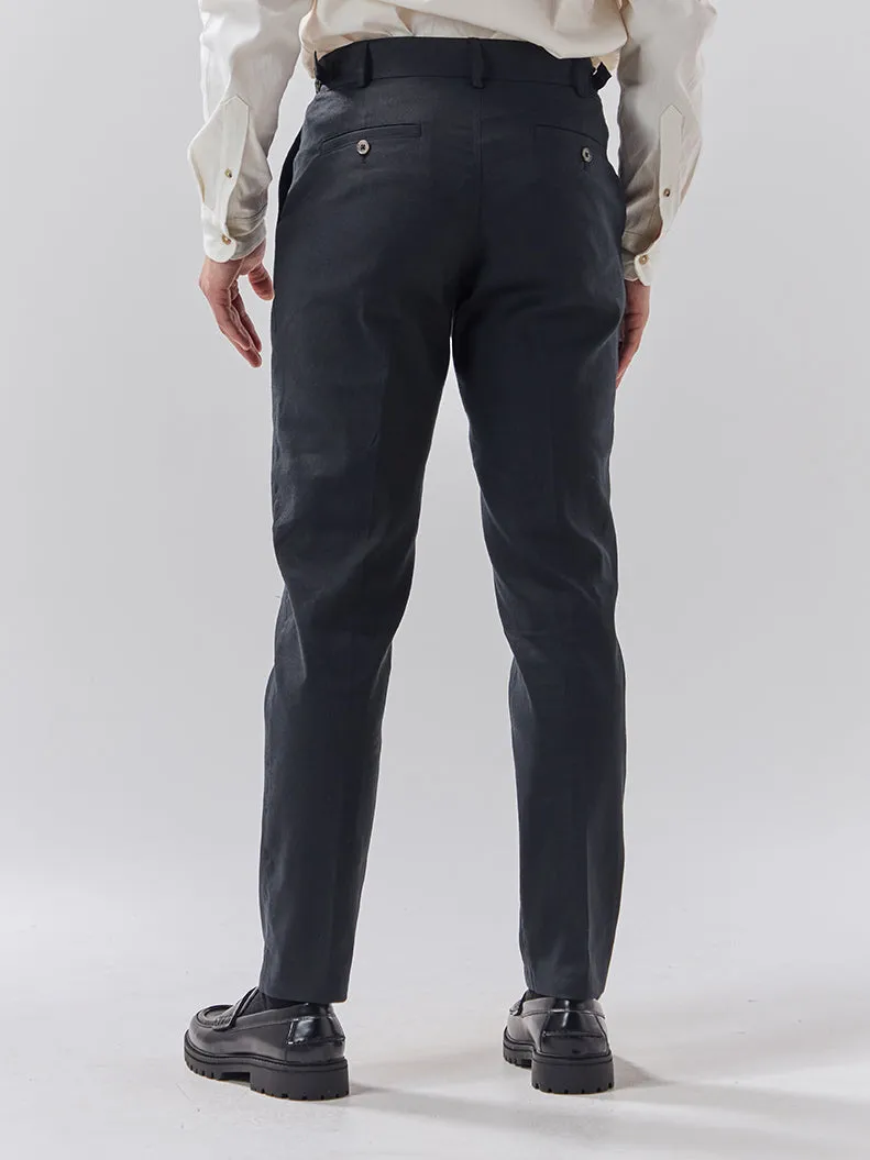 Batch 05 - Mens Black Linen Trouser