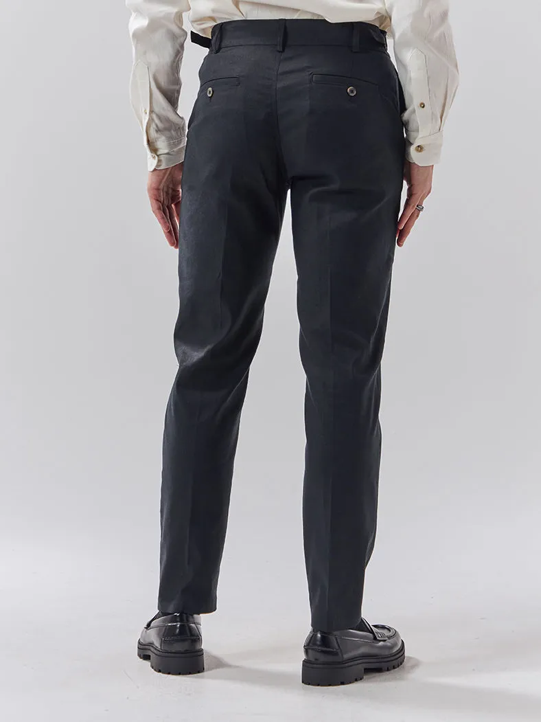 Batch 05 - Mens Black Linen Trouser