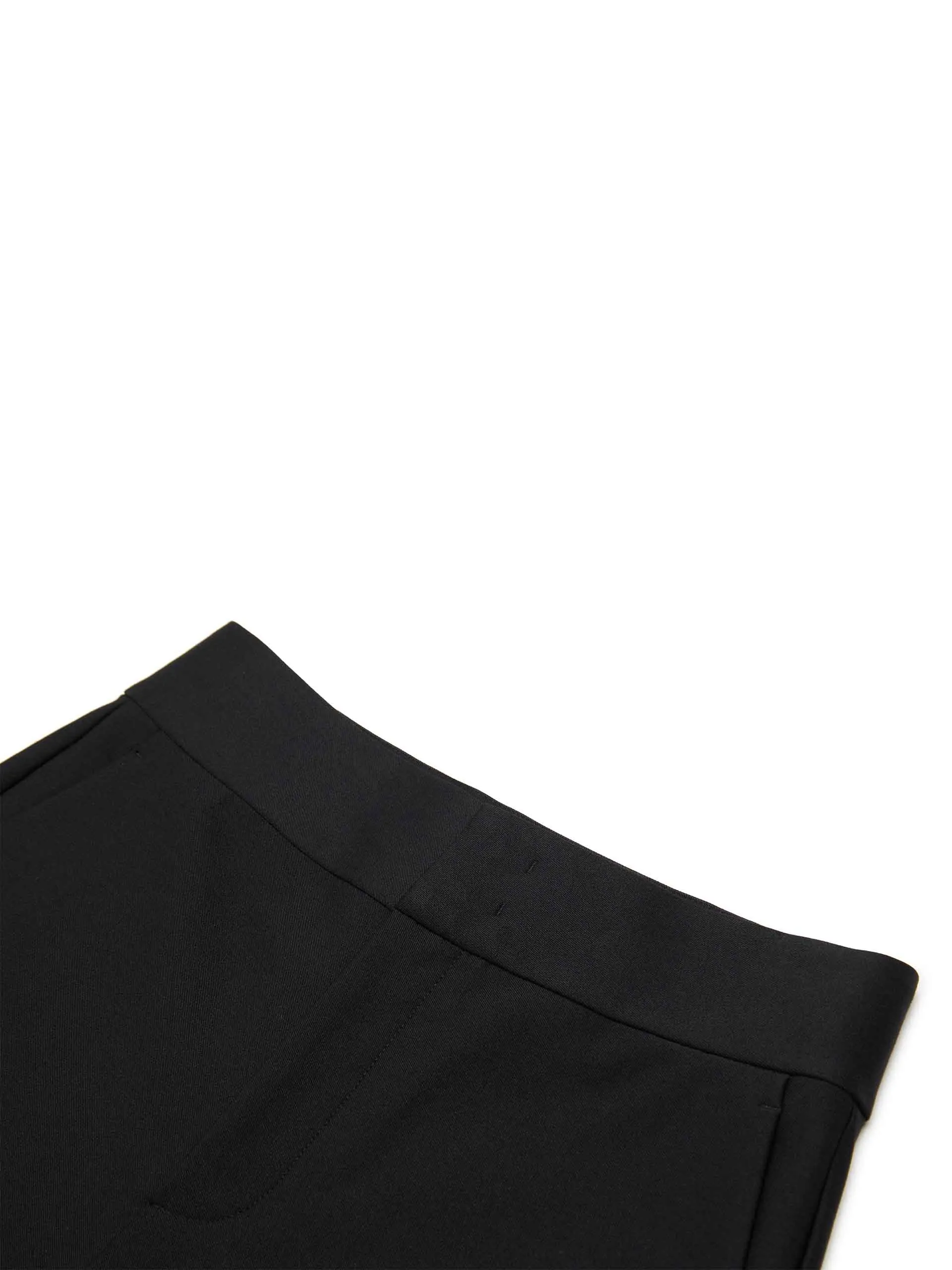 Black Flared Suit Pants