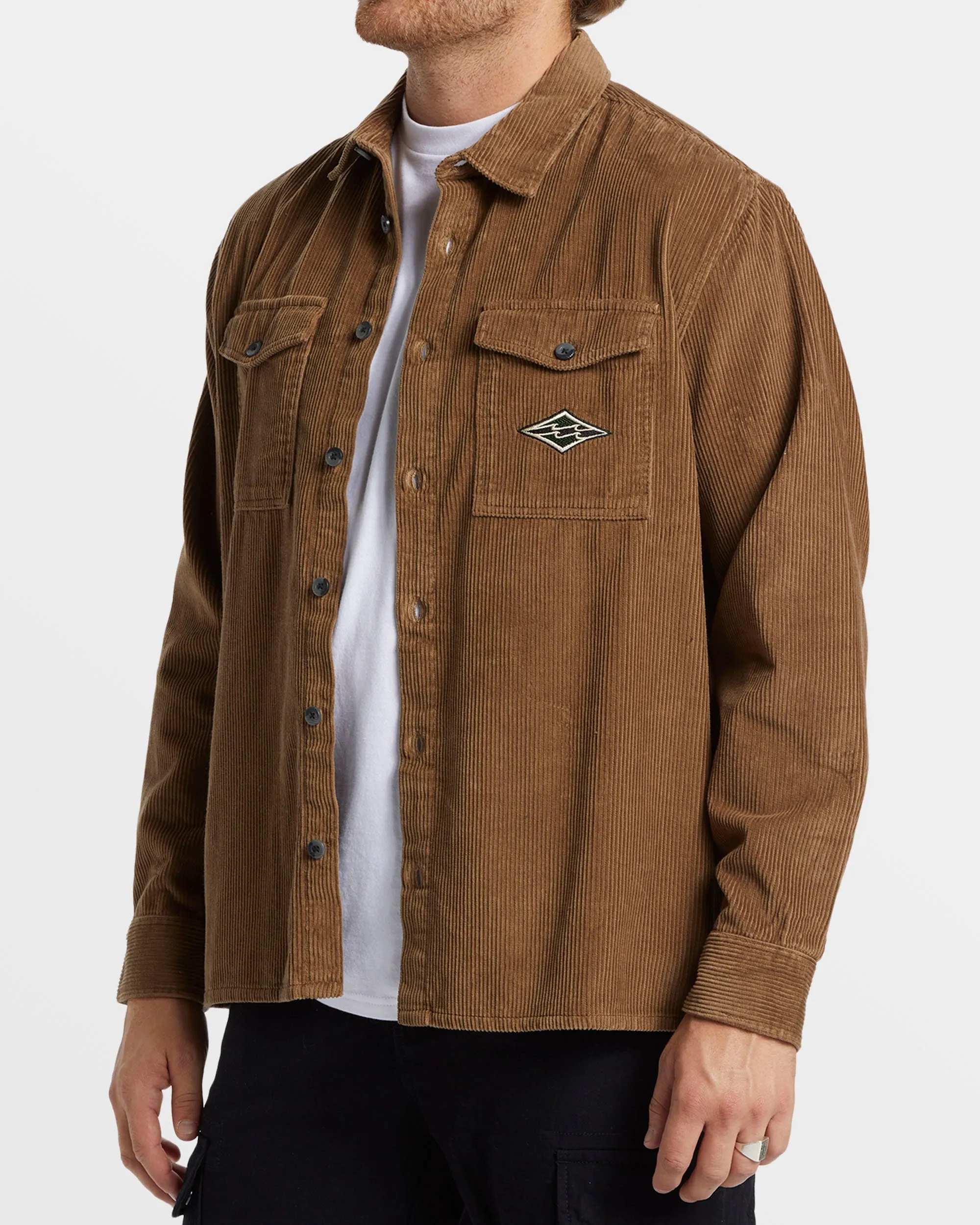 Bong Days Long Sleeve Cord Shirt - Otter