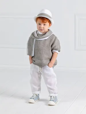 Boy's Baptism outfit in Boho style set 5pcs - ARMEL