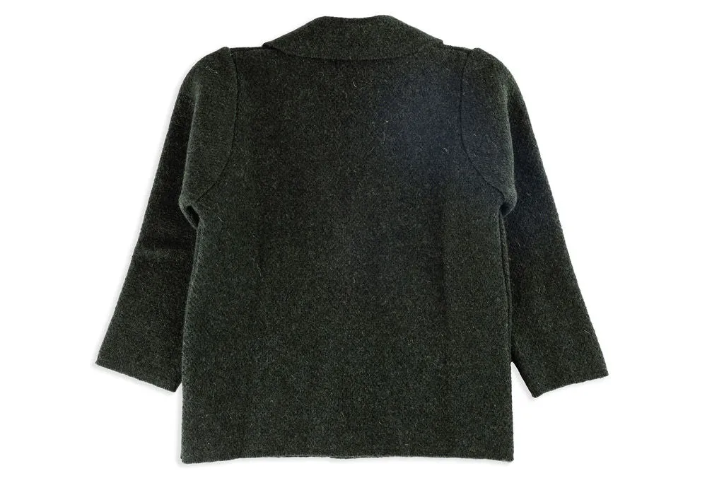 Boys Hunter Green Cardigan Jacket