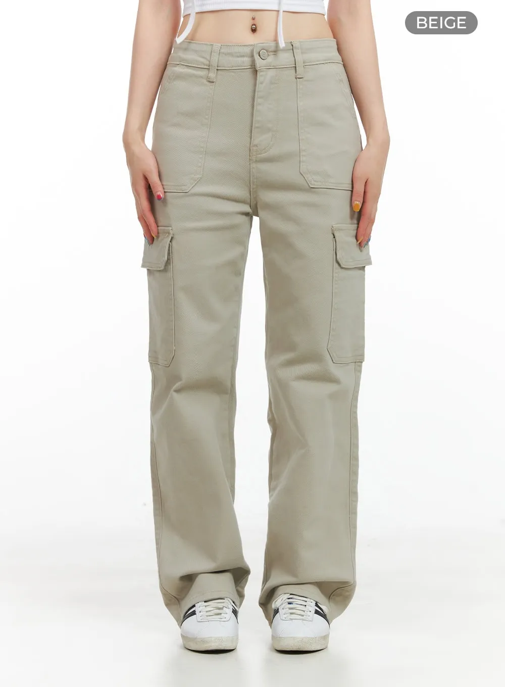 Cargo Straight Leg Pants CG408