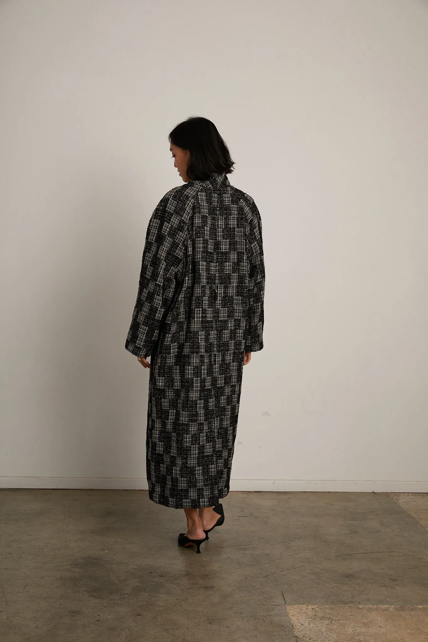 Cassidy Coat - Newsprint Patchwork