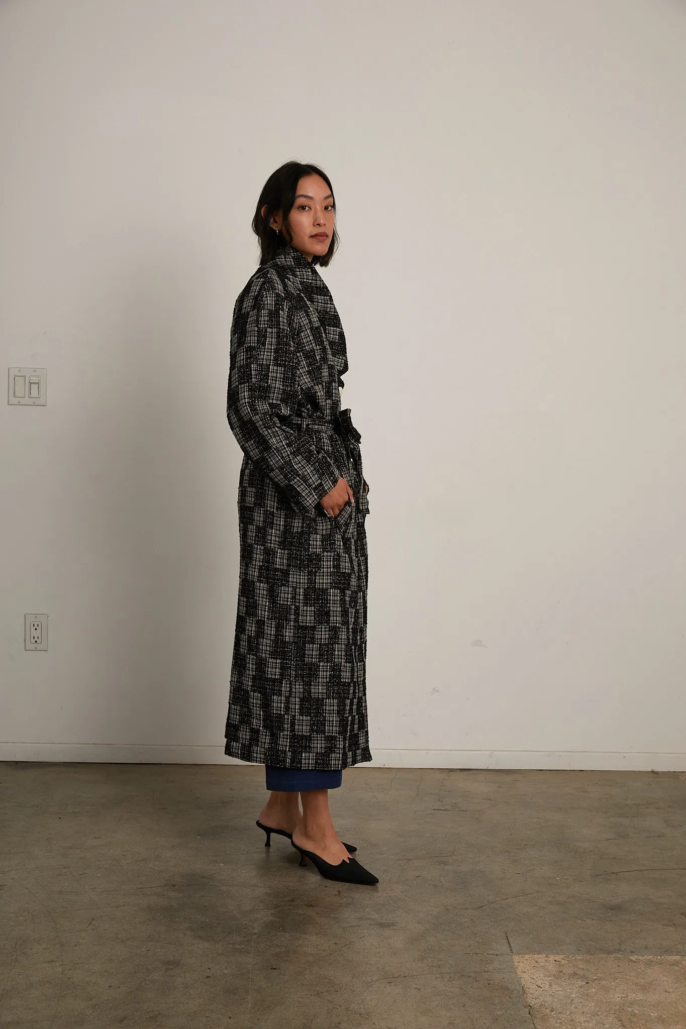 Cassidy Coat - Newsprint Patchwork