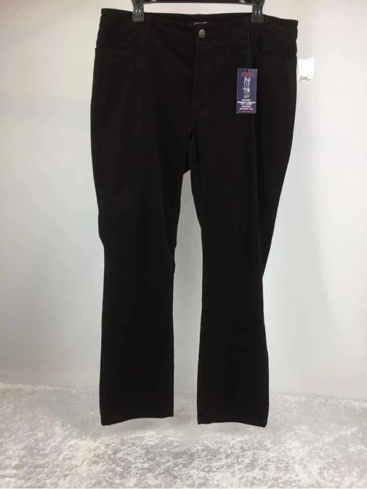 Chaps Women Size 16P Dark Brown NWT corduroy Pants