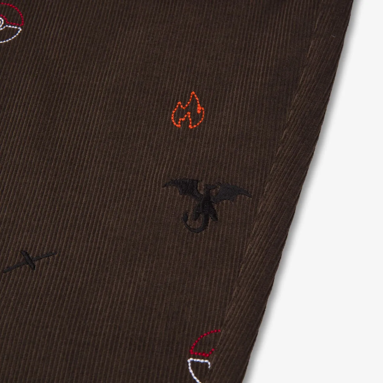 Charizard Corduroy Pants - Brown