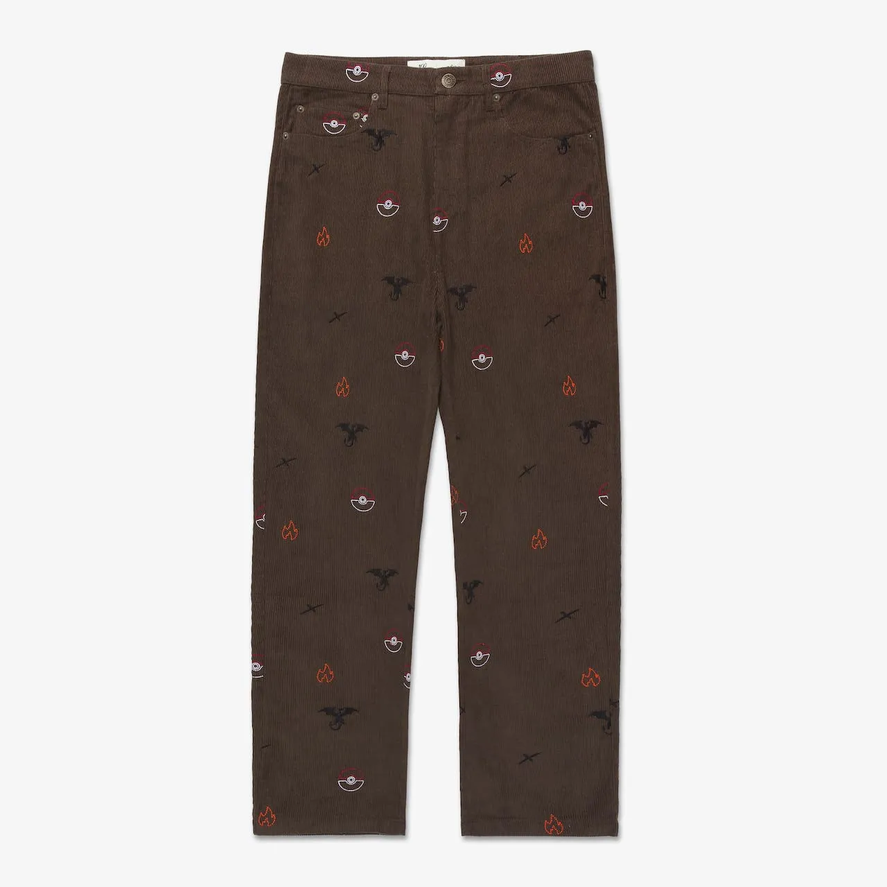 Charizard Corduroy Pants - Brown