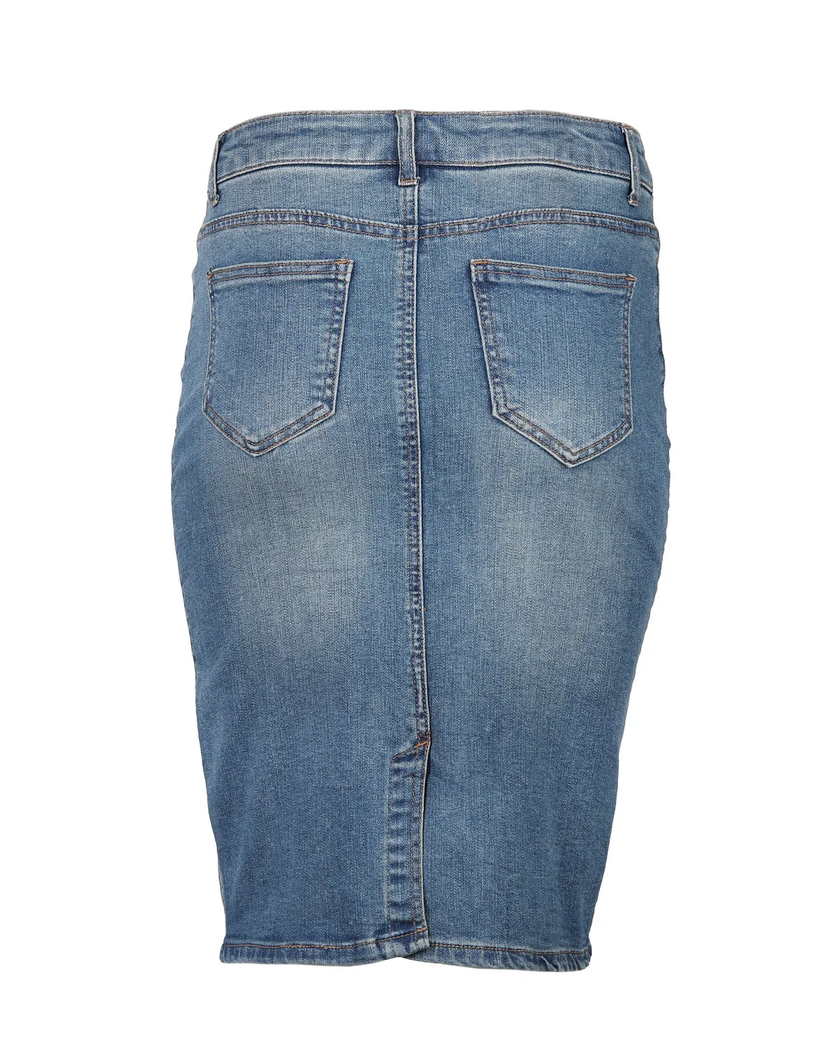 CLASSIC 5 POCKET COMFORT STRETCH DENIM SKIRT