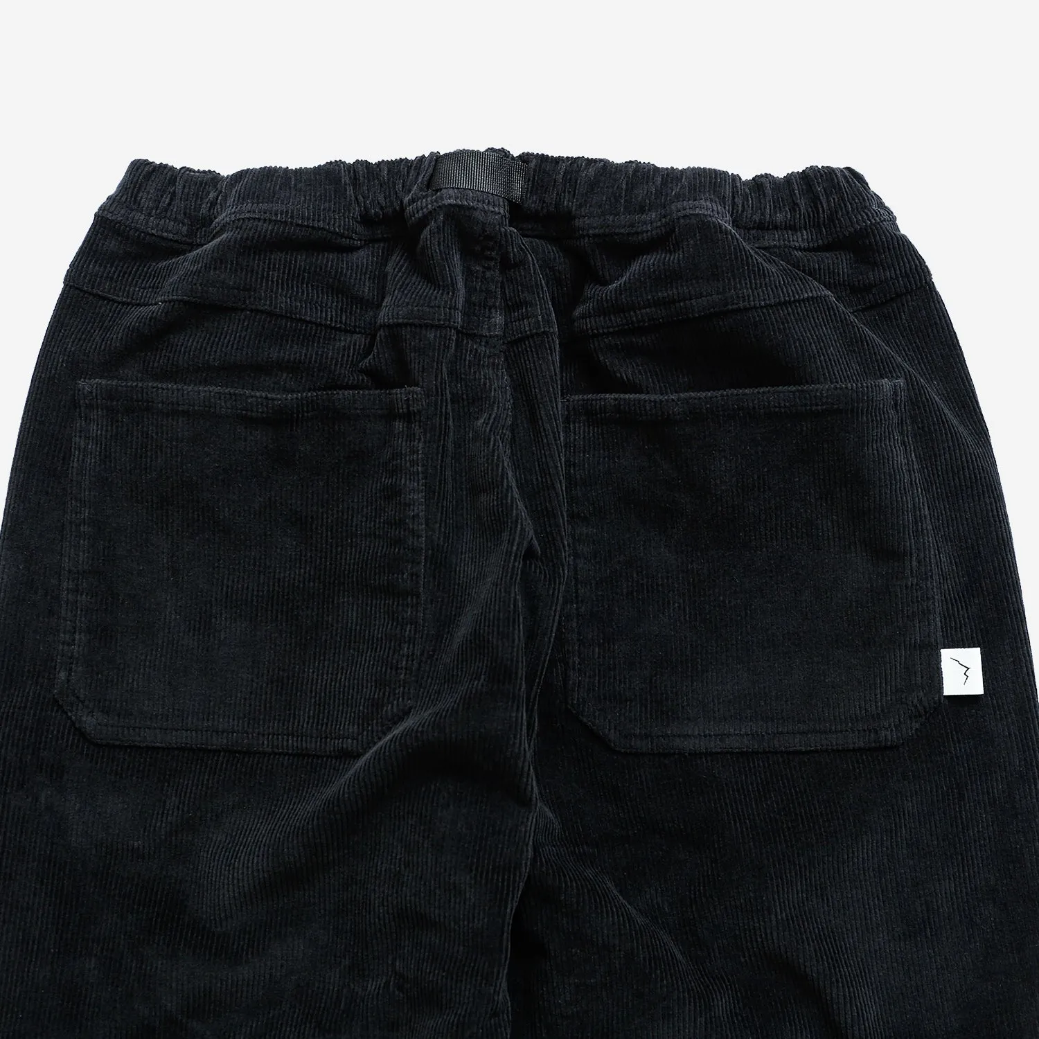 Corduroy Active Straight Pants - Black