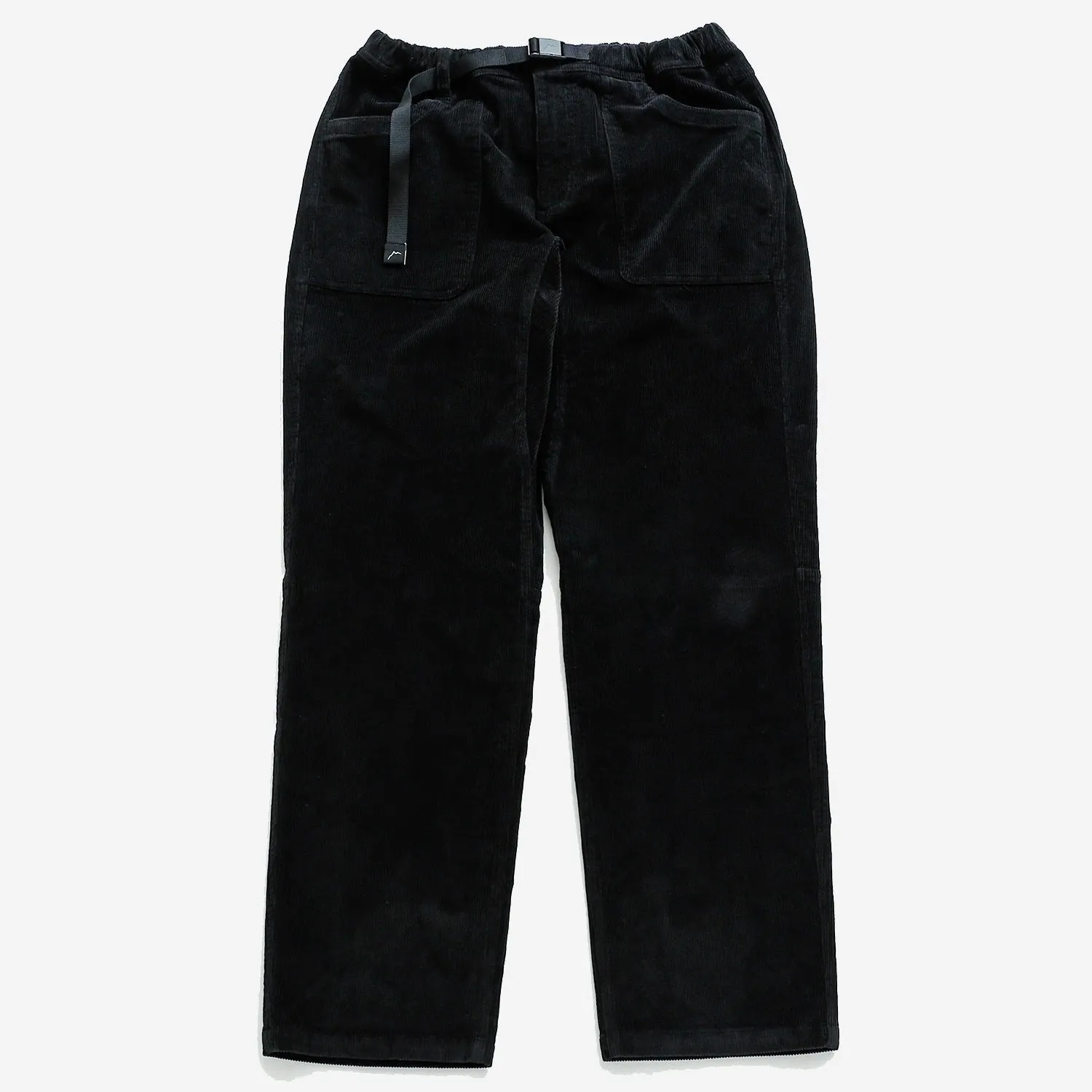 Corduroy Active Straight Pants - Black