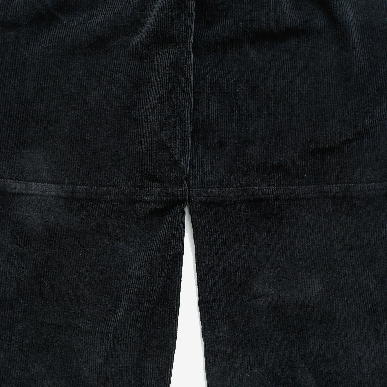 Corduroy Active Straight Pants - Black