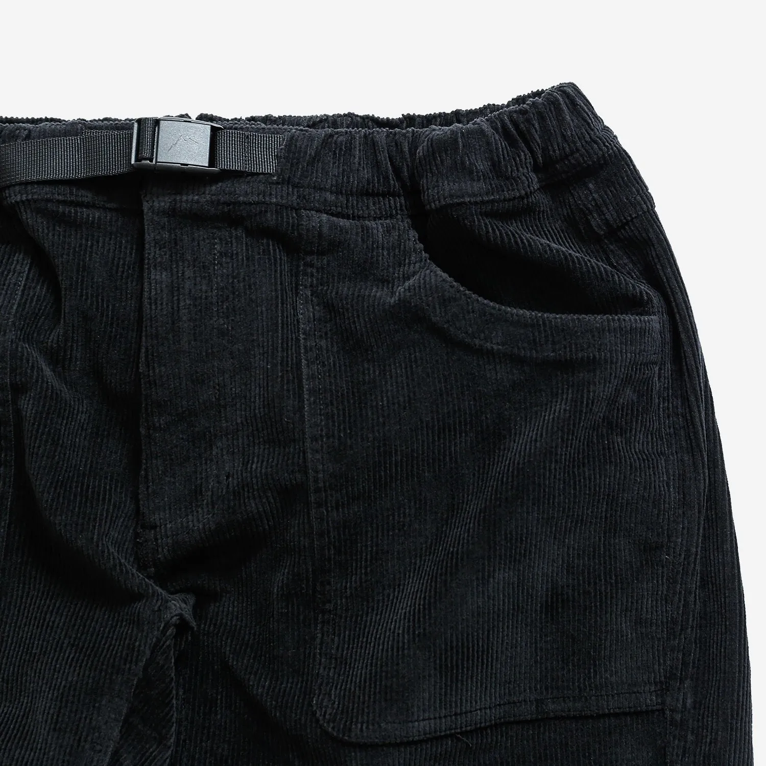 Corduroy Active Straight Pants - Black