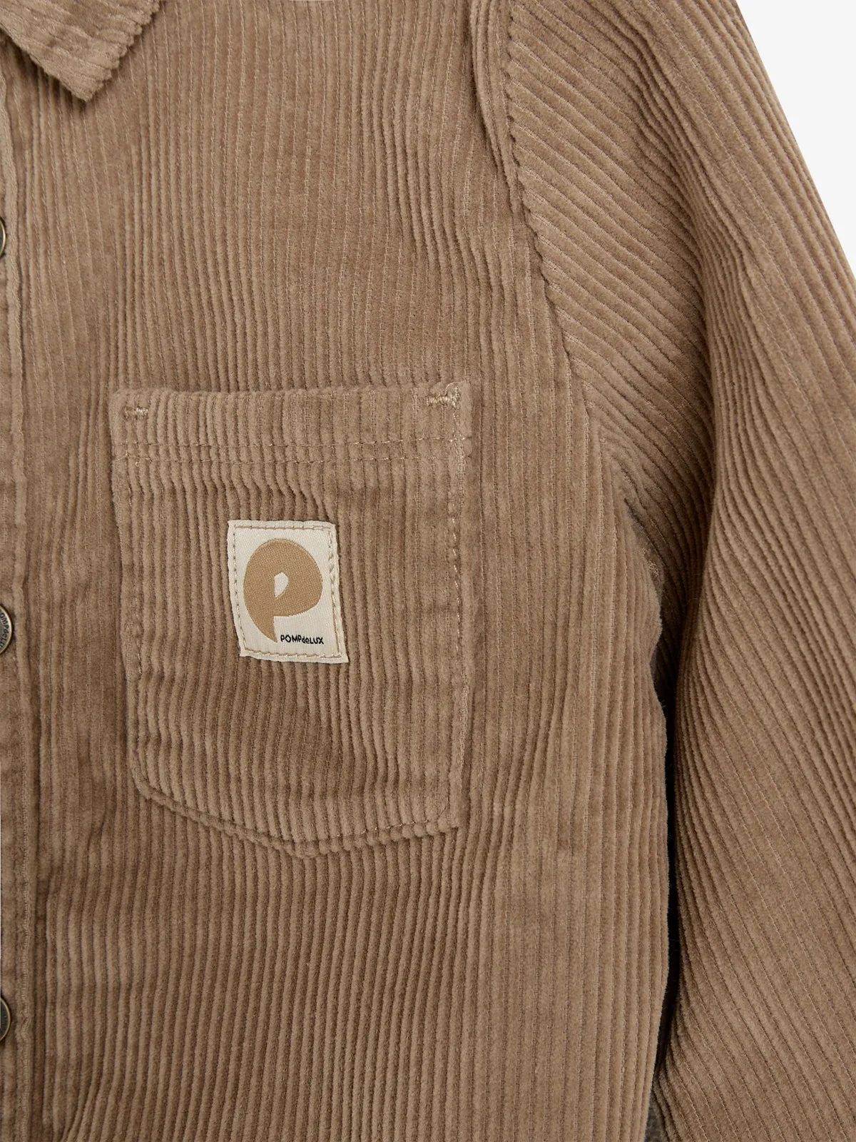 Corduroy Overshirt - Kids - Dark Beige