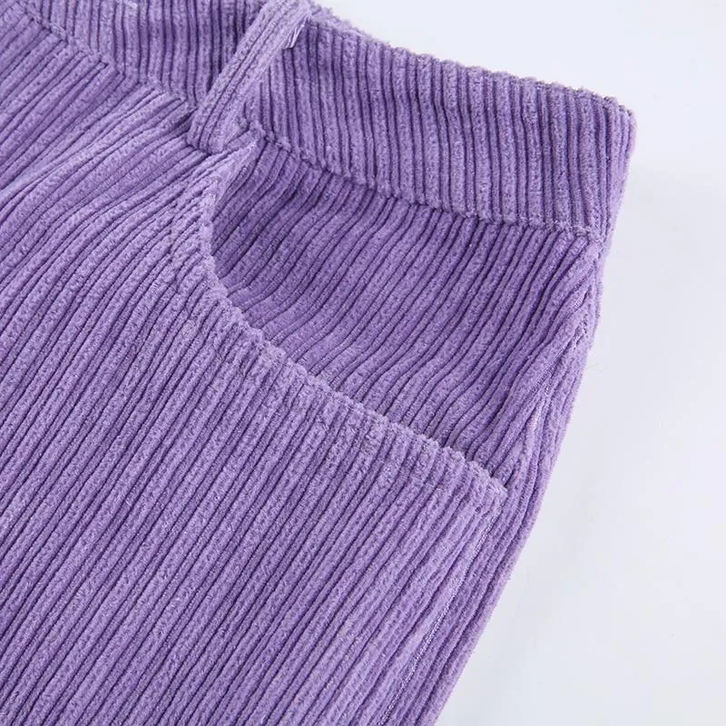 Corduroy Purple Pants