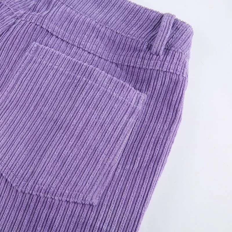 Corduroy Purple Pants