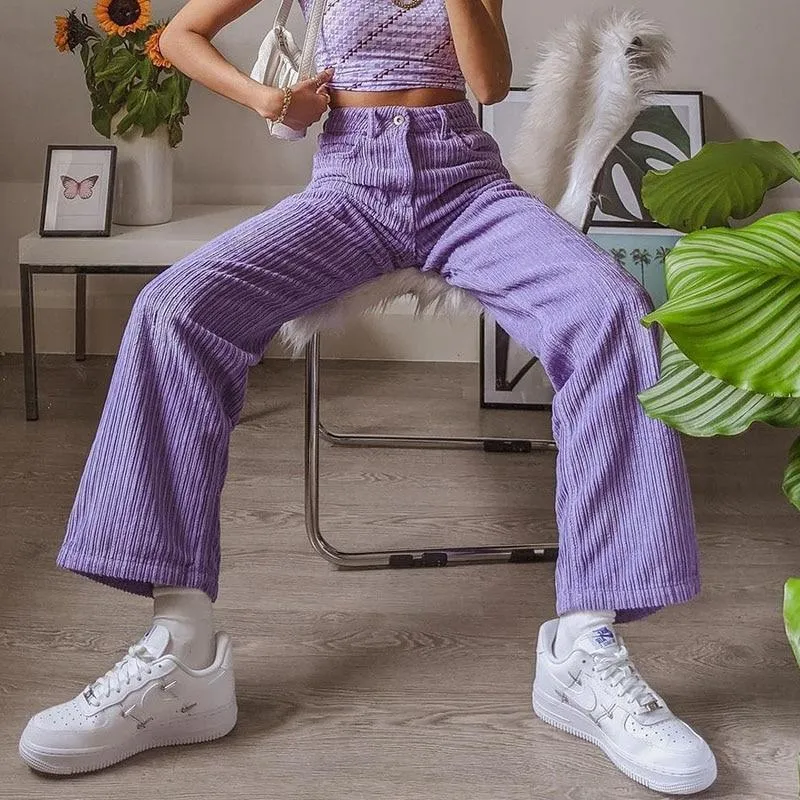 Corduroy Purple Pants