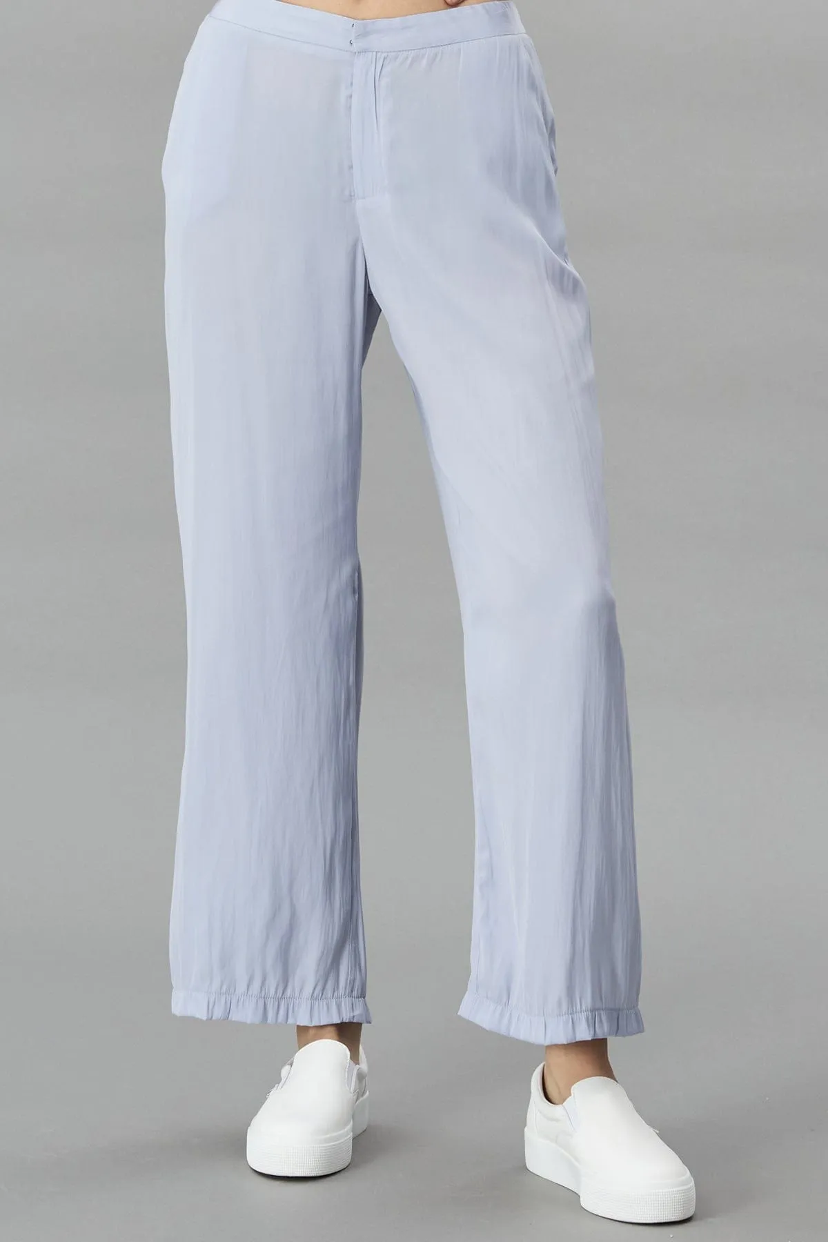 D-Satin Straight Pant