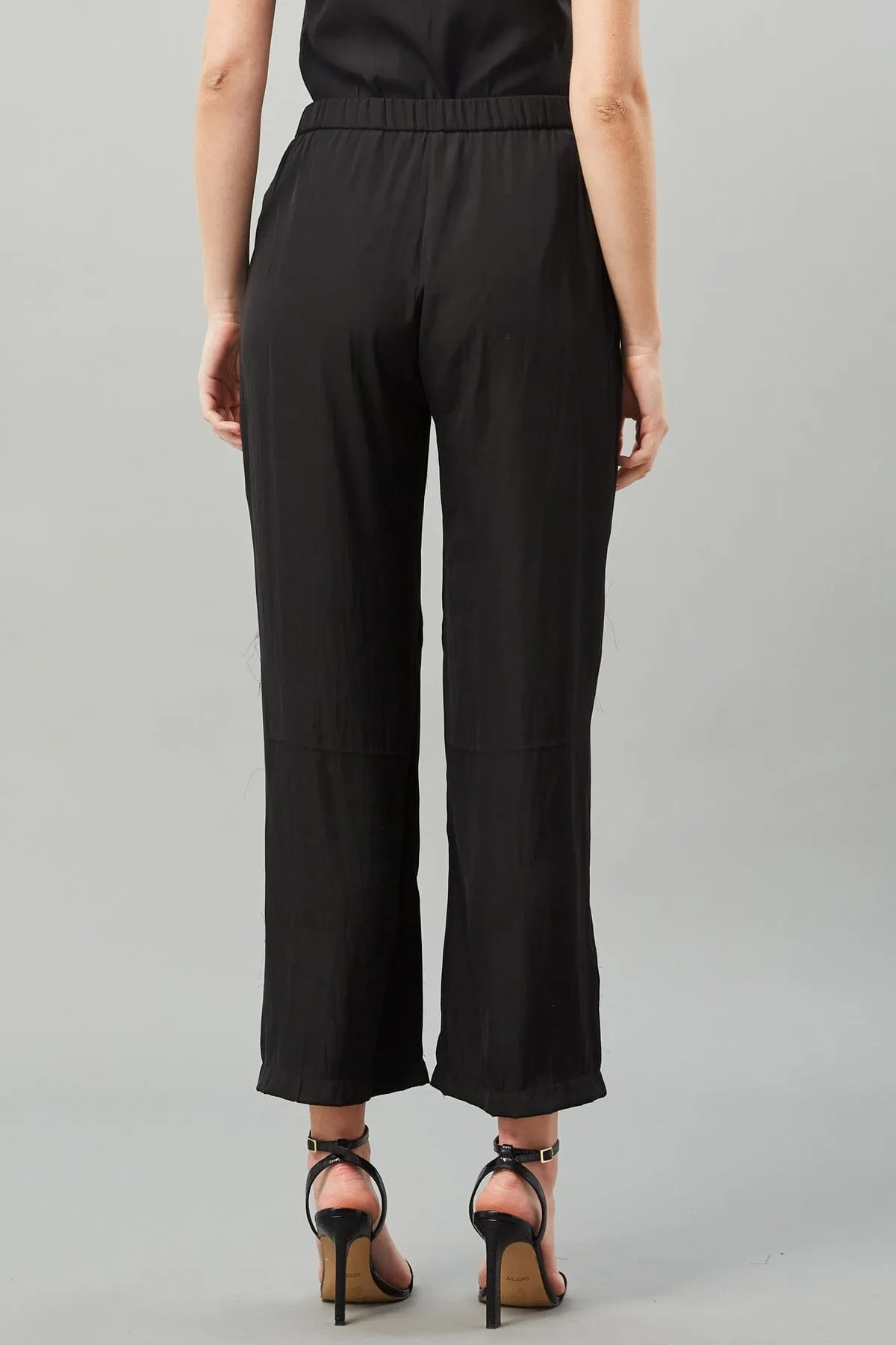 D-Satin Straight Pant