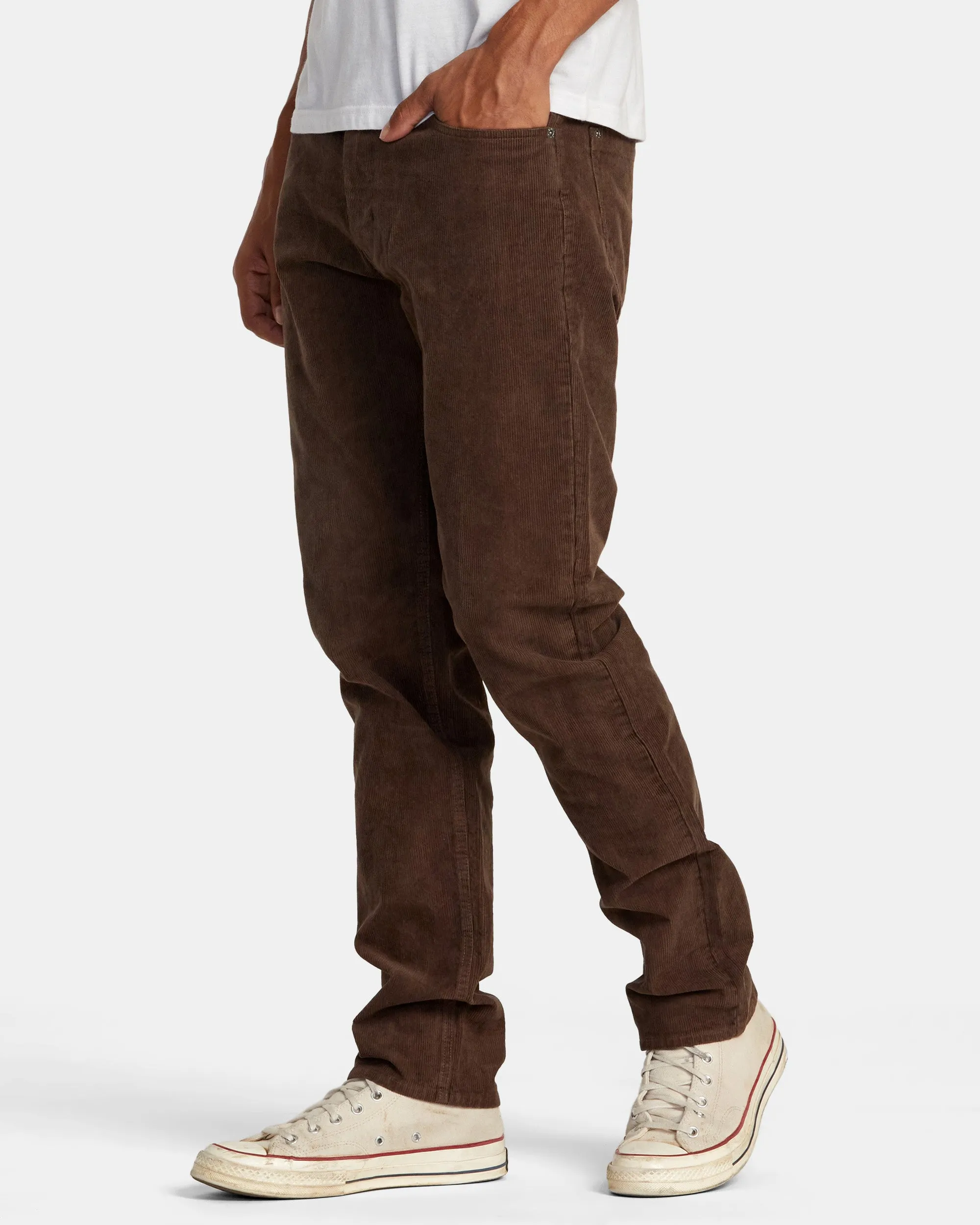 Daggers Pigment Corduroy Pants - Chocolate