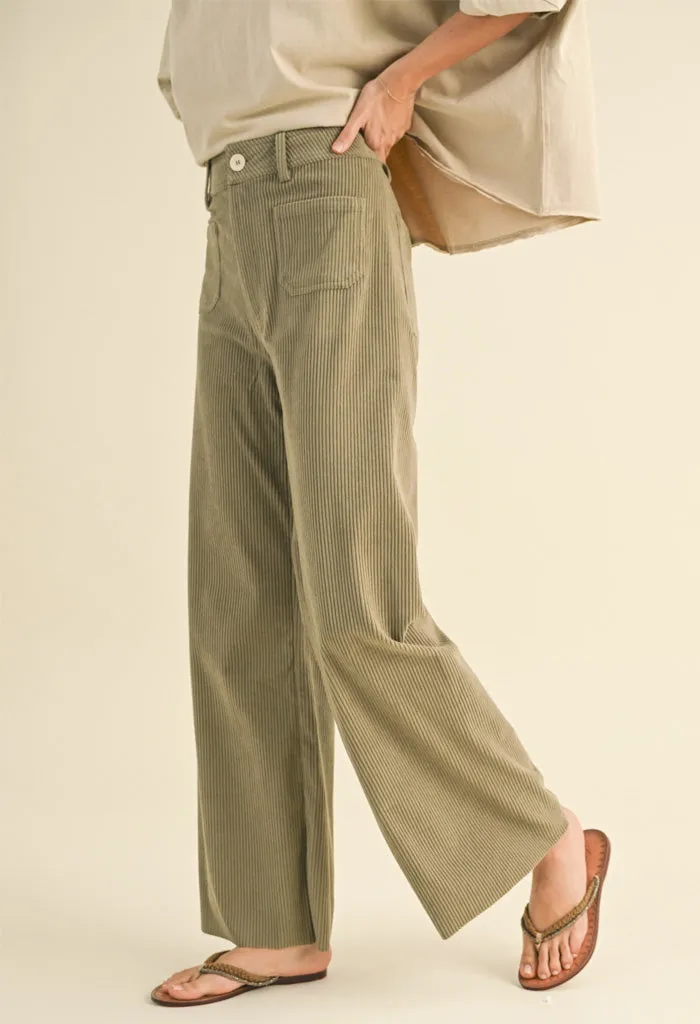 Dillon Pants-Olive Corduroy