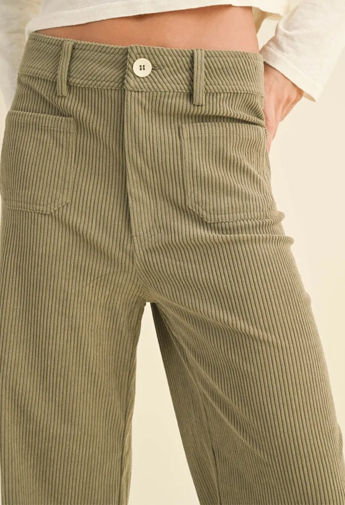 Dillon Pants-Olive Corduroy