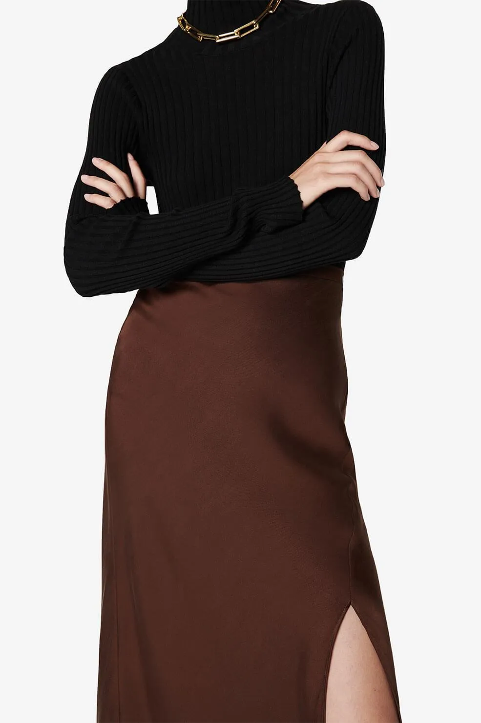 DOLLY SKIRT - BROWN