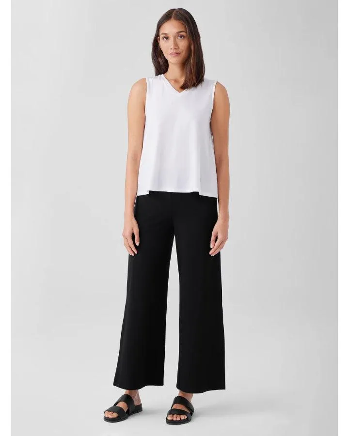 Eileen Fisher Stretch Jersey Knit Pants with Slits