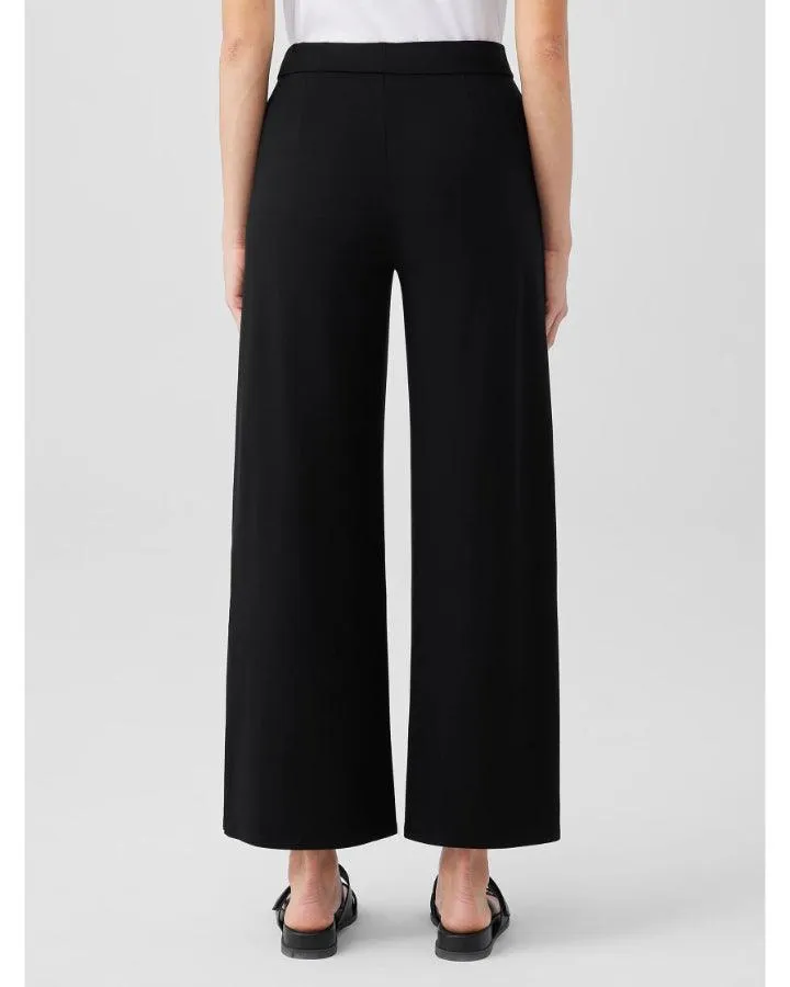 Eileen Fisher Stretch Jersey Knit Pants with Slits