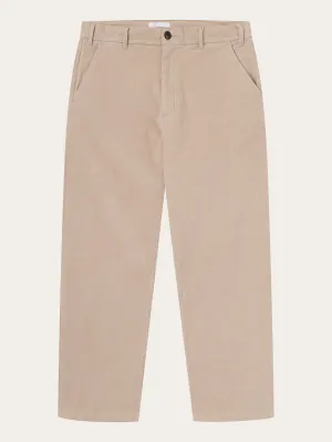 FLINT wide corduroy chino pants - Light feather gray