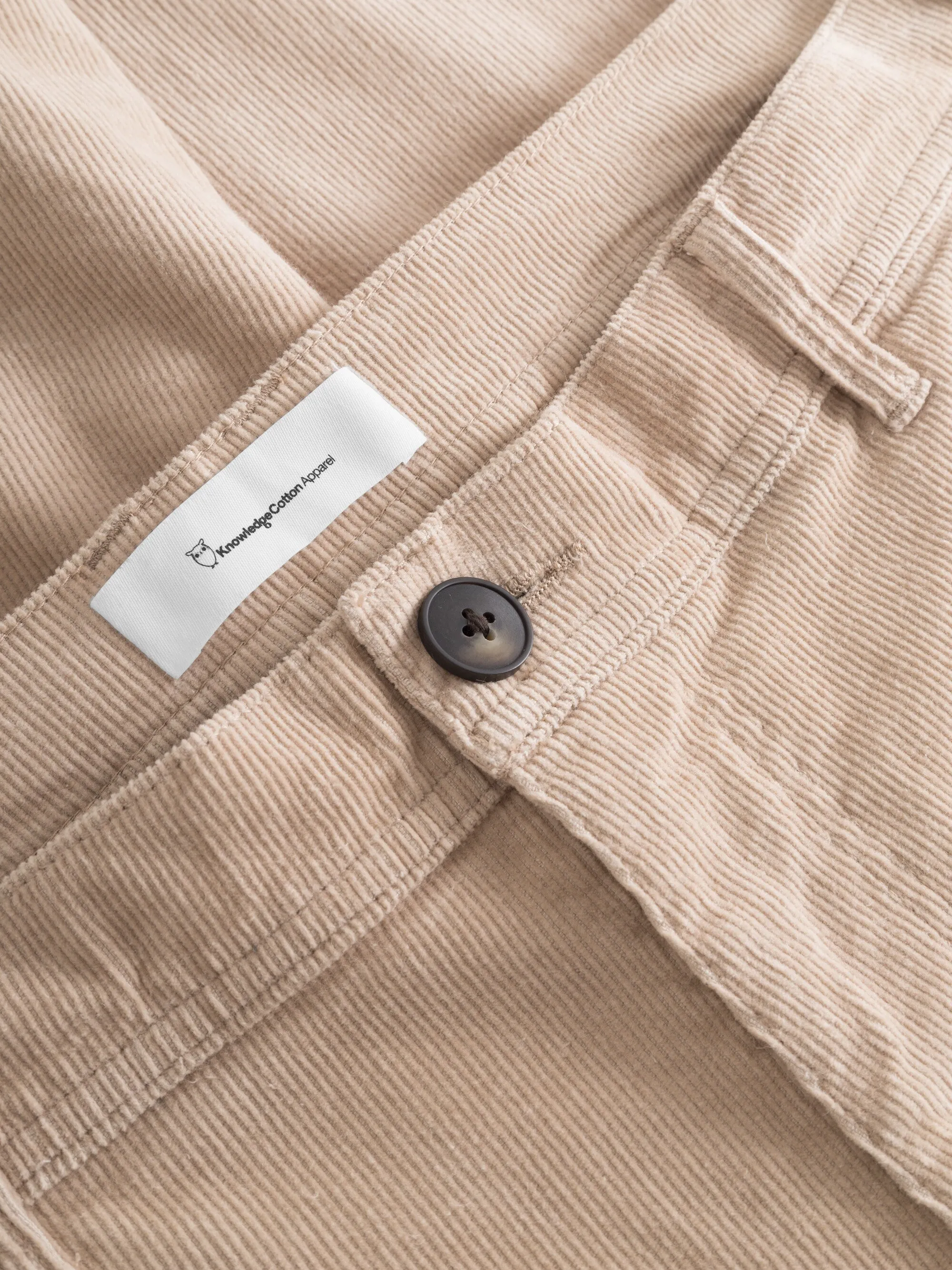 FLINT wide corduroy chino pants - Light feather gray