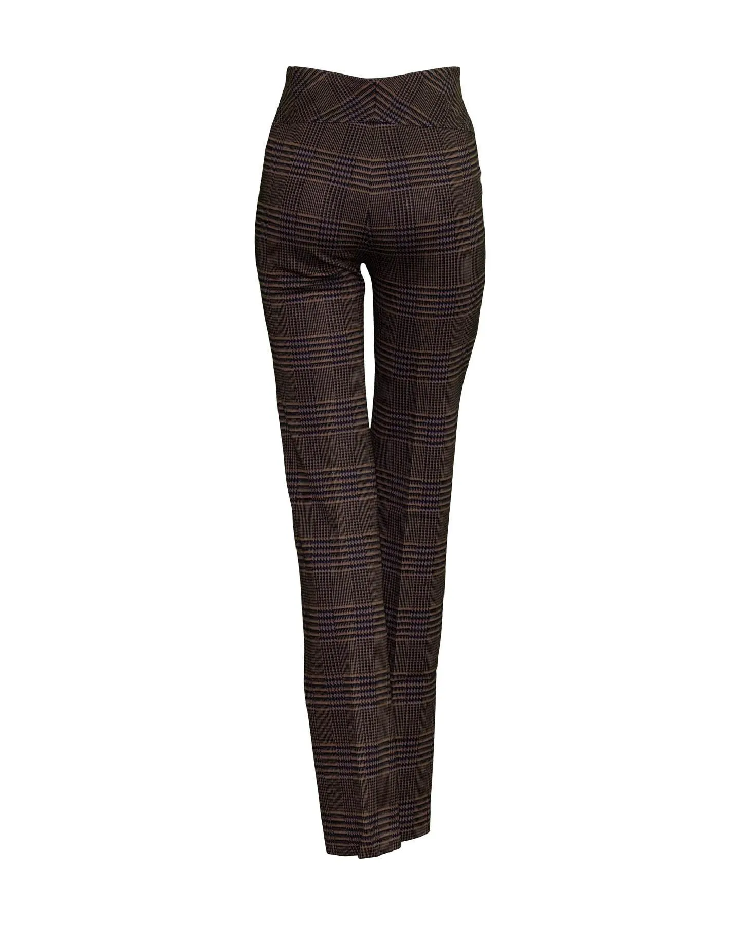 Glen Plaid Full Length Pants