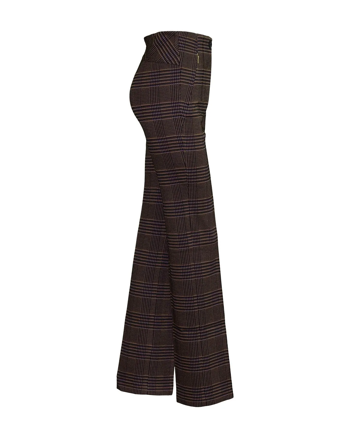 Glen Plaid Full Length Pants