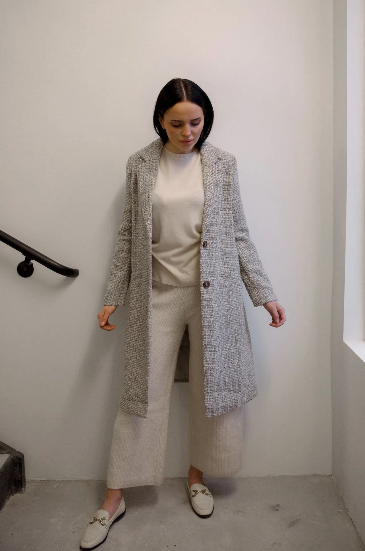 Grey Tweed Coat