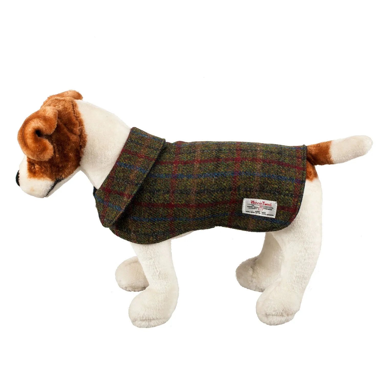 Harris Tweed Dog Coat Green Check