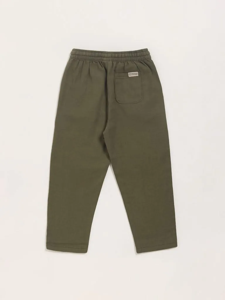 HOP Kids Olive Straight-Leg Pants