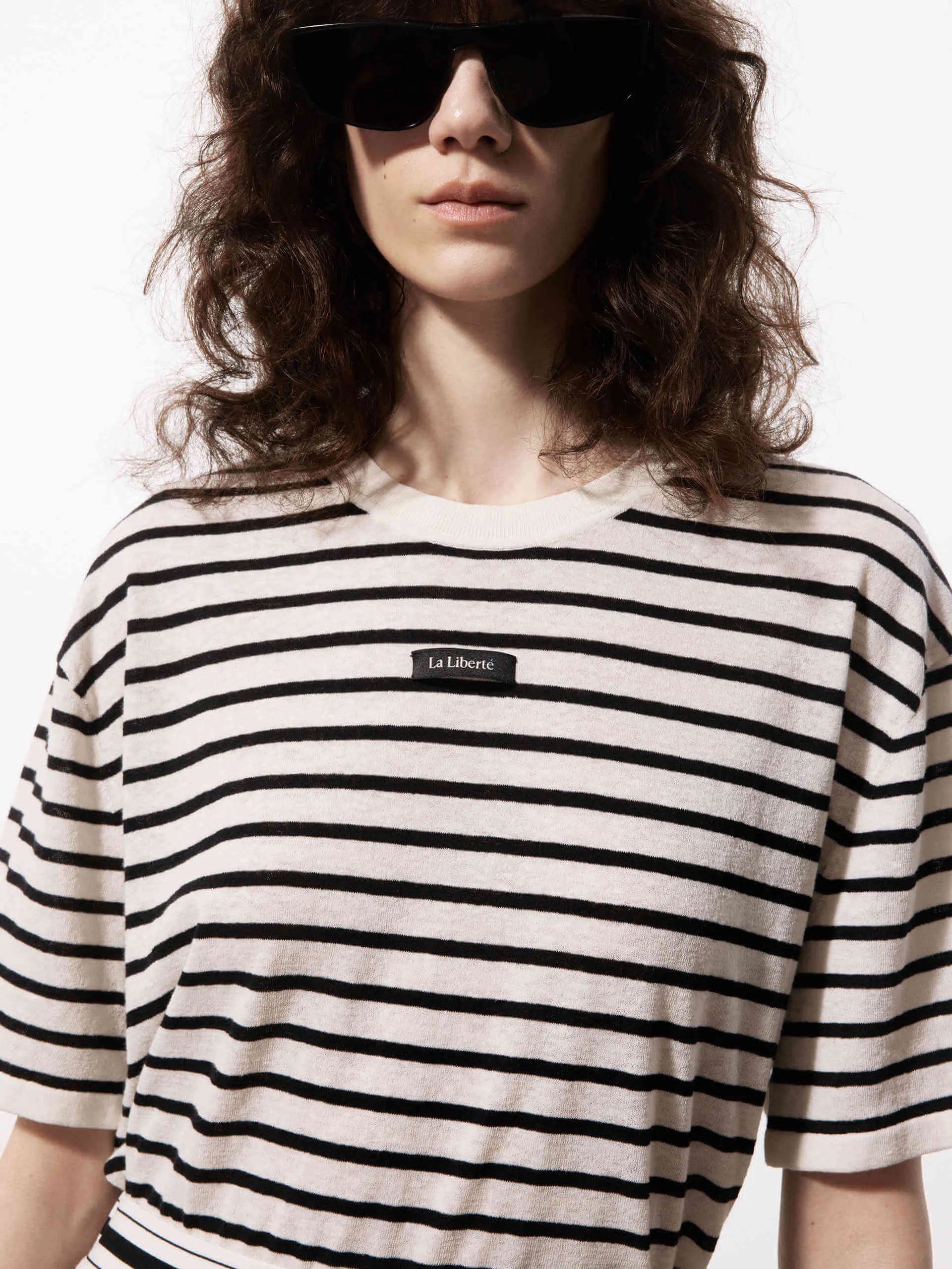 Include Linen Striped T-shirt