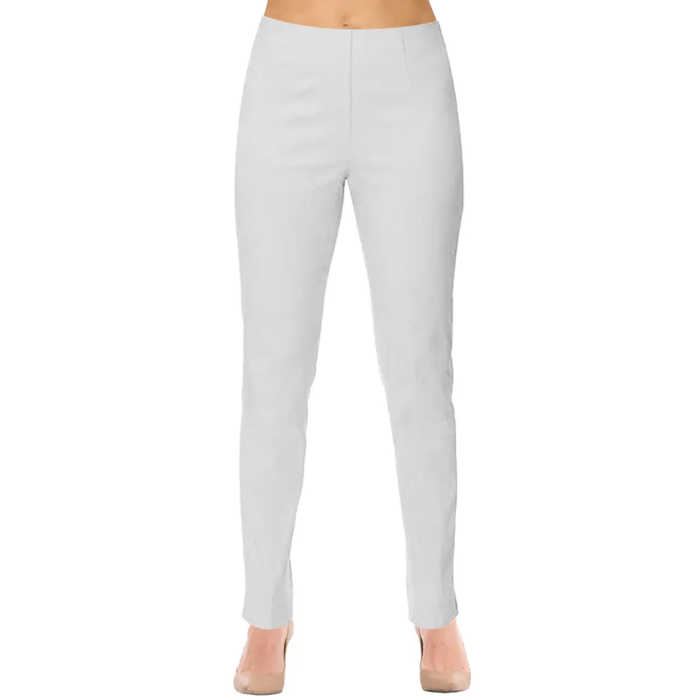 Lior "Lize" Straight Leg 29.5" Pant in White - Lize-WHT