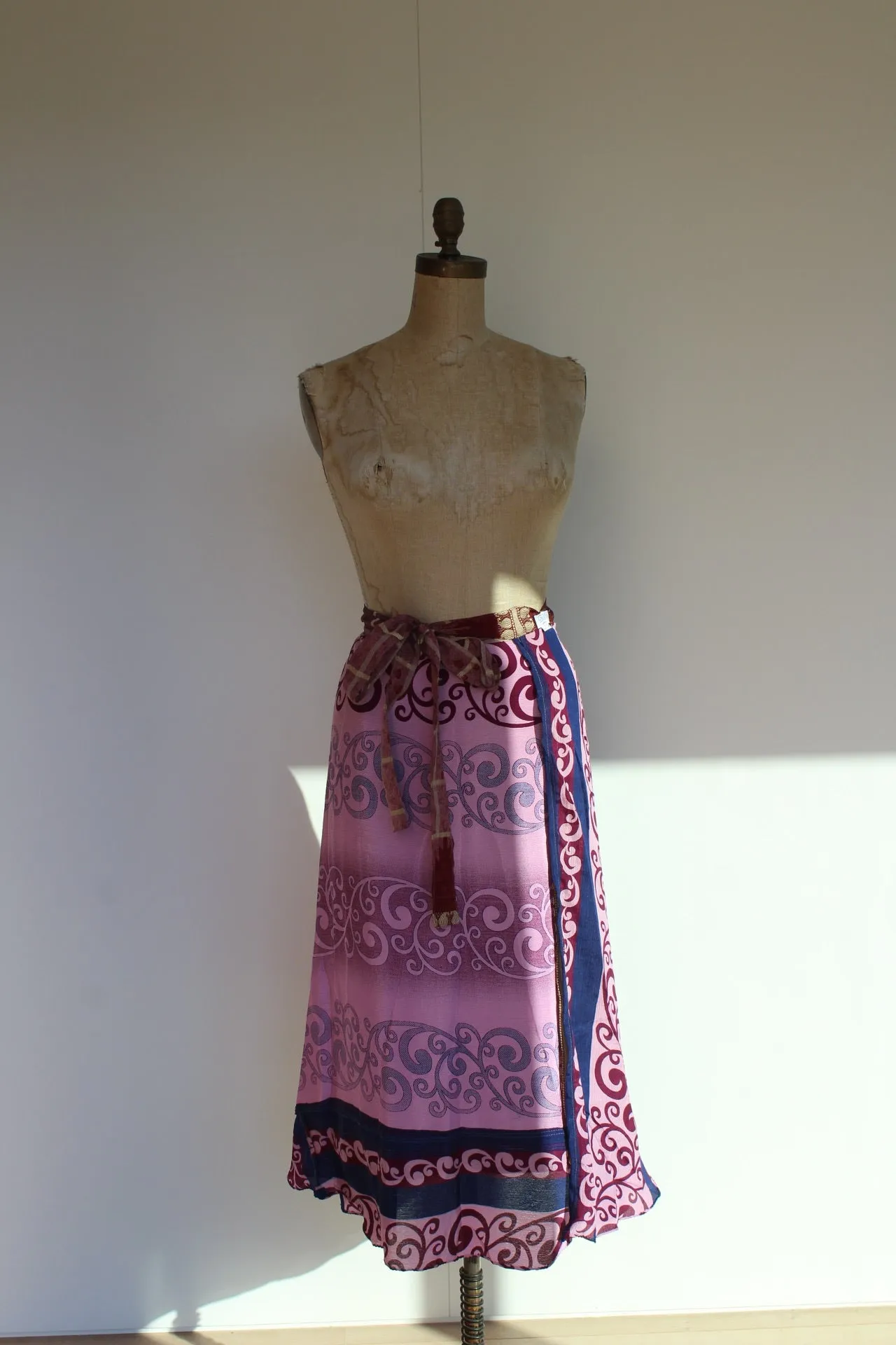 Long Multi Wear Reversible Skirt - Mulberry