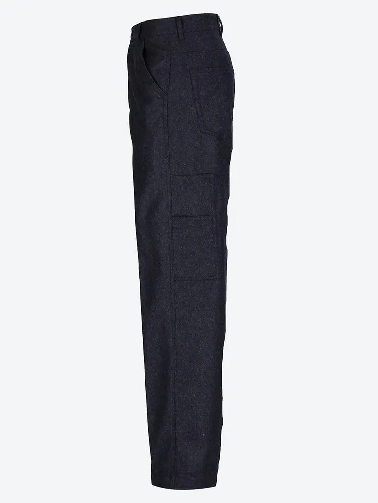 Loose fit wide leg carpenter pants