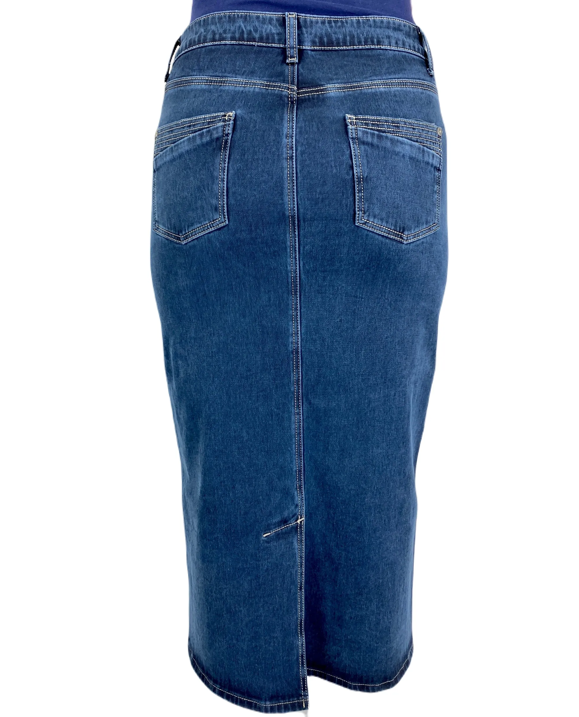 Mid-length Denim Skirt Style 187-16H