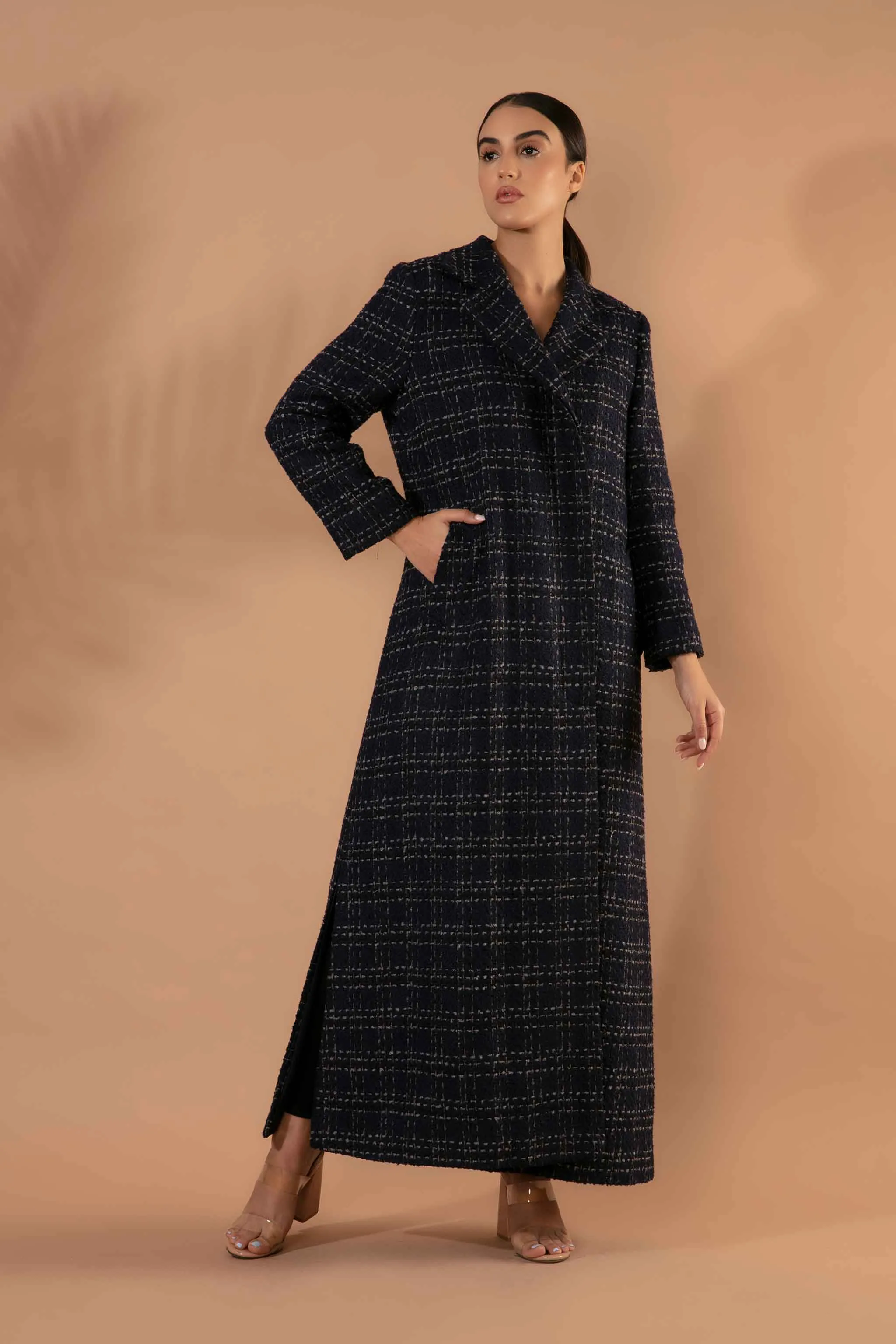 Mirage Coat in Navy Blue