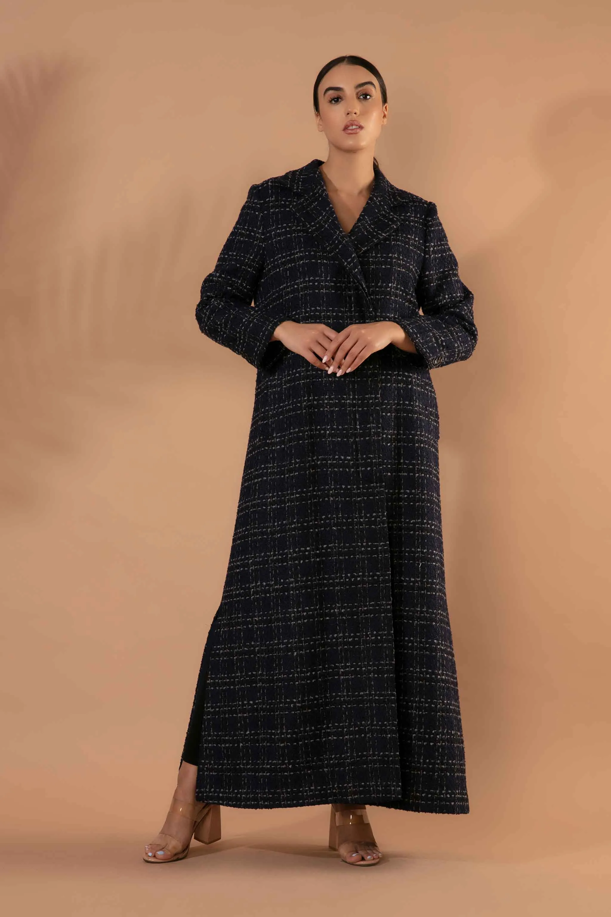 Mirage Coat in Navy Blue